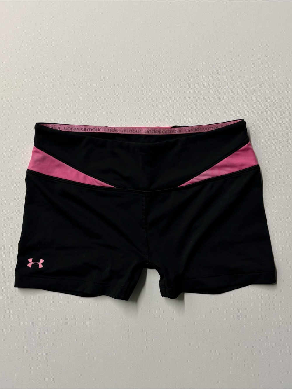 Under-armour Women's Black and Pink Shorts